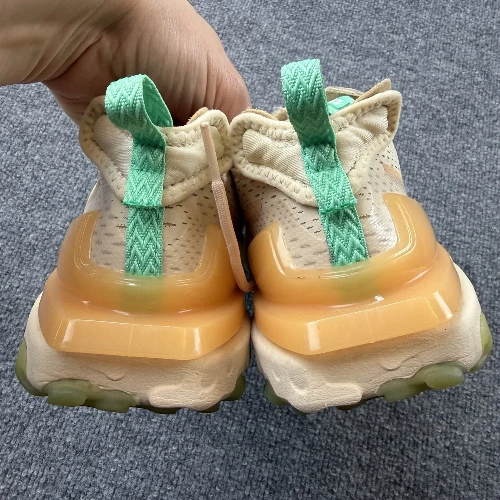 Nike React Vision CI7523-201‎ Mens 9.5 Beige Green Lifestyle Sneakers Y2K